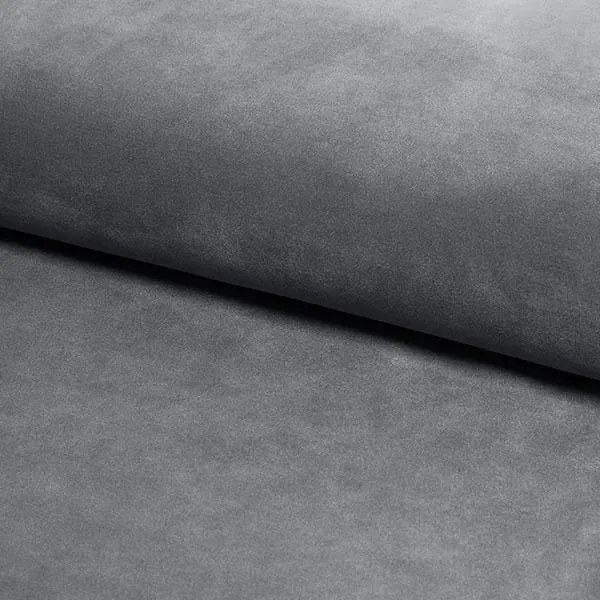 Kárpitozott ágy ASPEN VELVET 160 x 200 cm szín szürke / tölgy