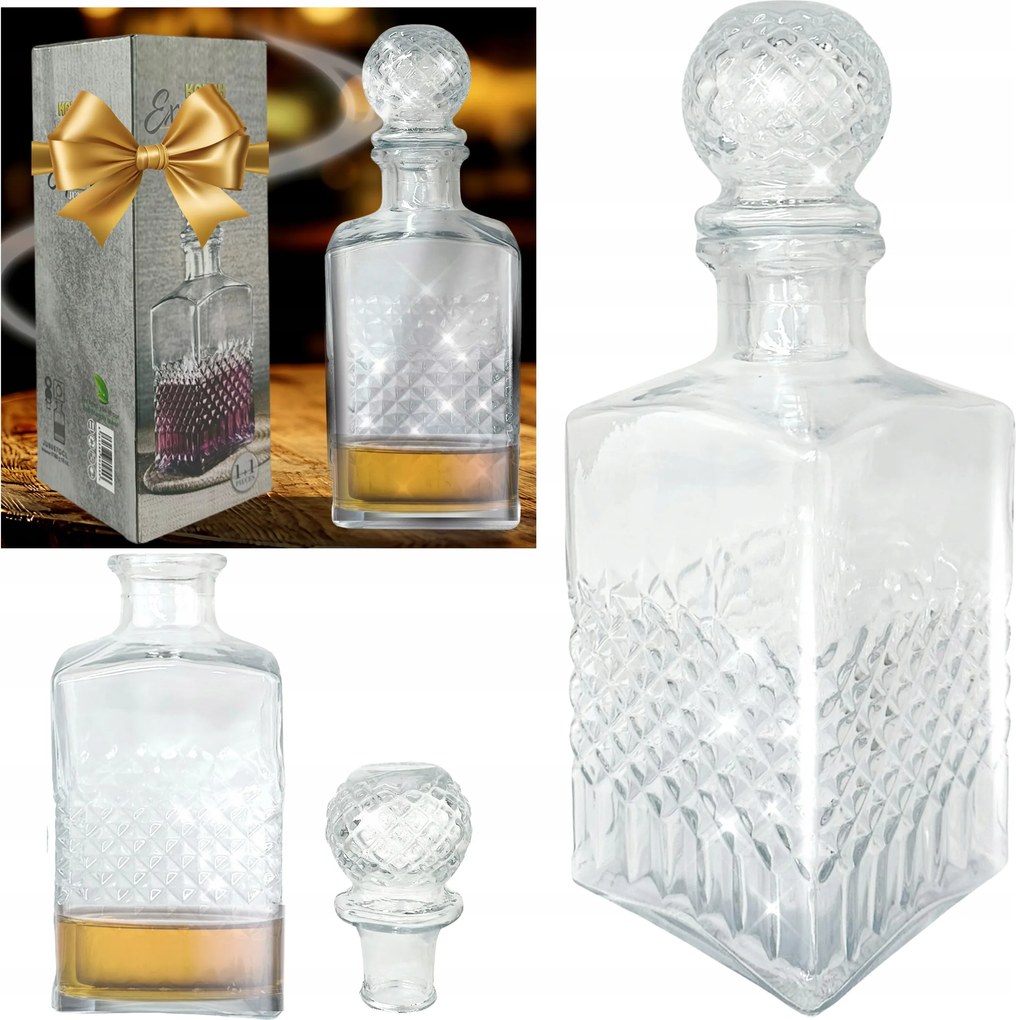 Whisky Kristály Szeszesital Ajándék Férfiaknak 1L XL