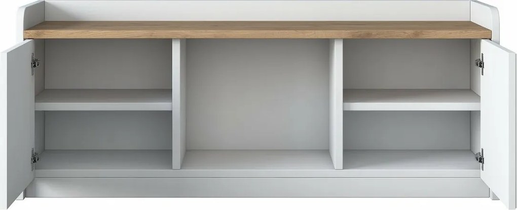 Pilo White and Walnut cipősszekrény