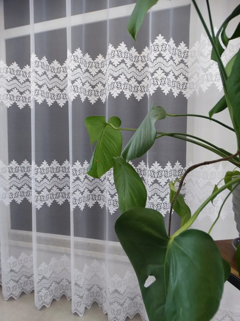 Mg Függöny jacquard 619/89 Fehér 250cm magas lengyel 0,5m