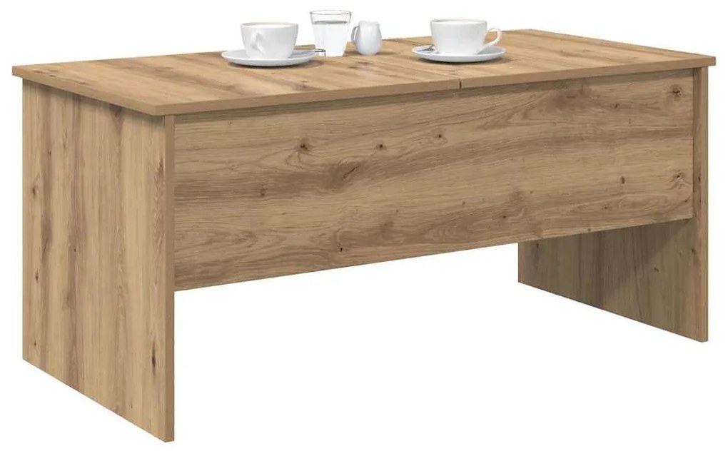 Dohányzóasztal kézműves tölgy 102 x 50,5 x 46,5 cm Faanyag