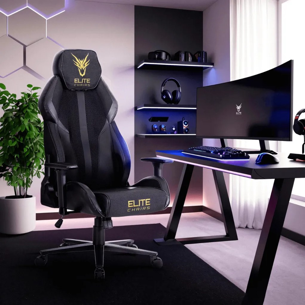 Gamer/Irodai Forgószék Fekete/Arany Színben. NEXON