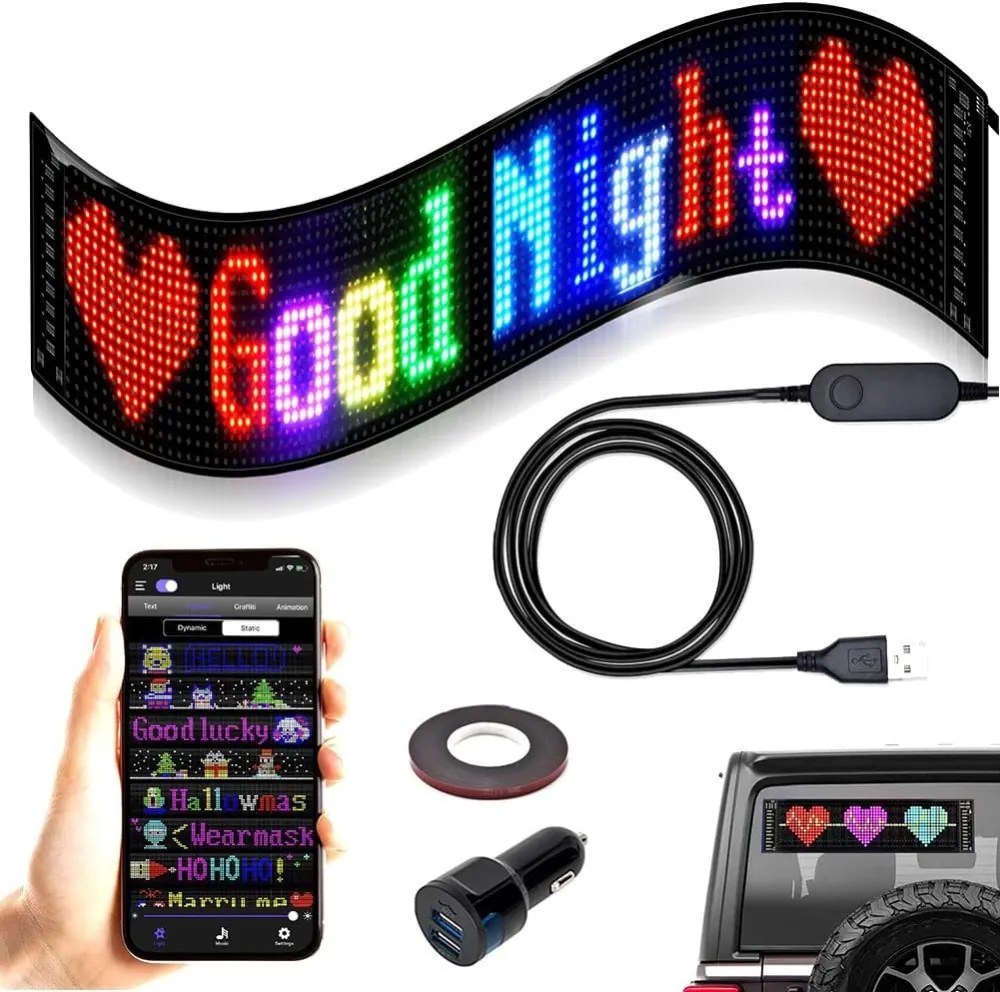 Autós LED programozható kijelző LGI-046
