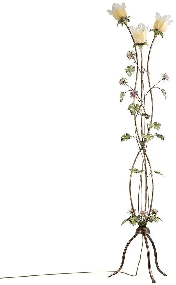 Állólámpa ROSALIA 3xE14/40W/230V sárga