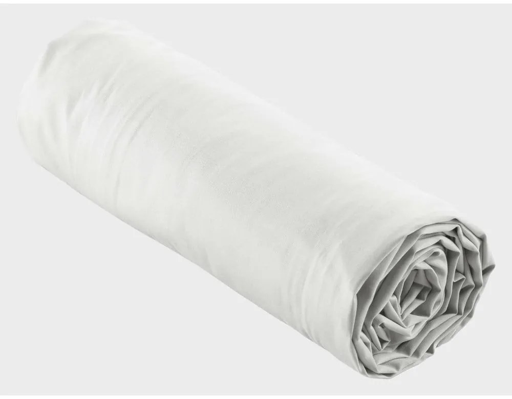 Fehér gumis pamut-perkál lepedő 180x200 cm Percaline – douceur d'intérieur