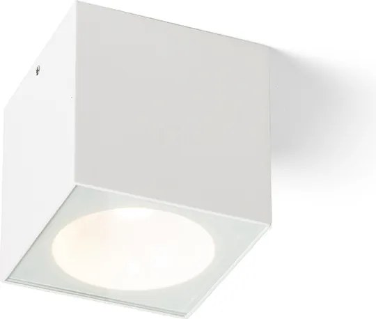 RENDL SENZA SQ mennyezeti lámpa fehér átlátszó üveg 230V LED 6W IP65 3000K