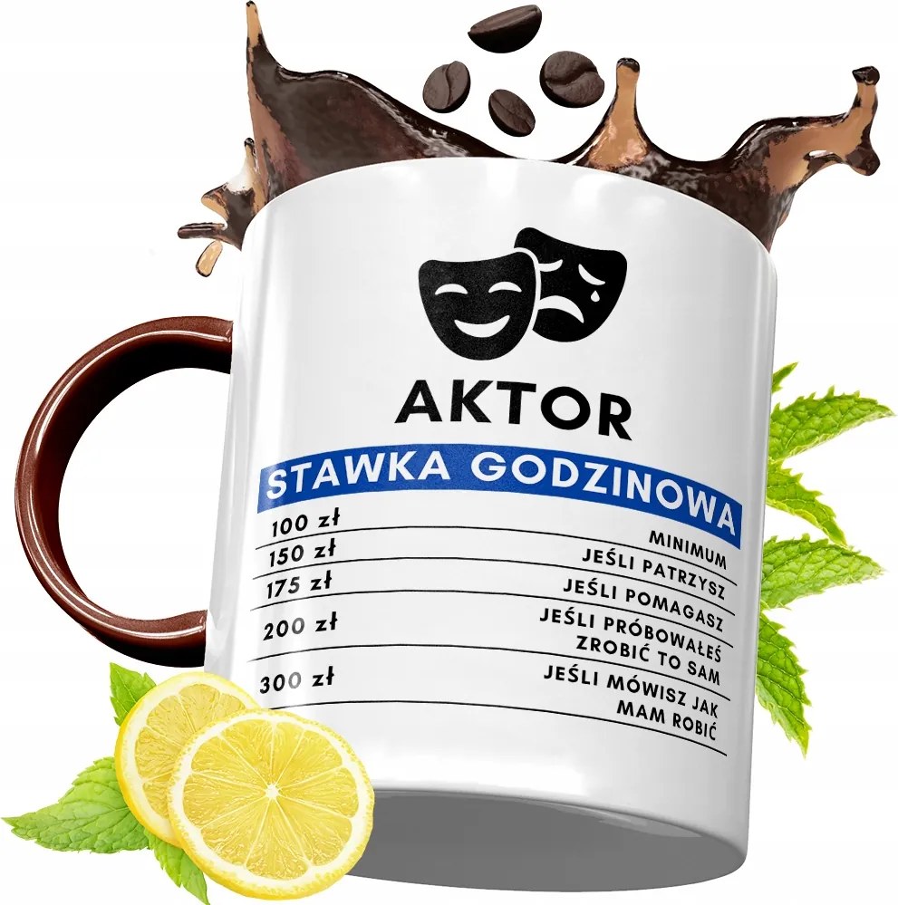 Bordó Bögre Színésznek Születésnapra Ajándék fényképes nyomtatással