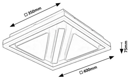 Rabalux 71111 - LED dimmelhető mennyezeti lámpatest GREMIN LED/73W/230V + távirányító