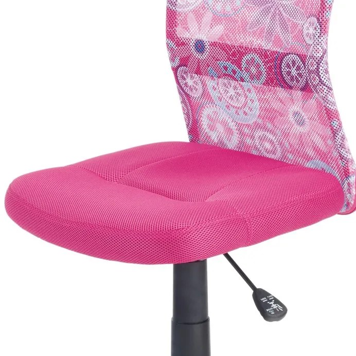 Gyerek Forgószék, Magasságállítás, Rózsaszín Hálós. KA-2325 PINK