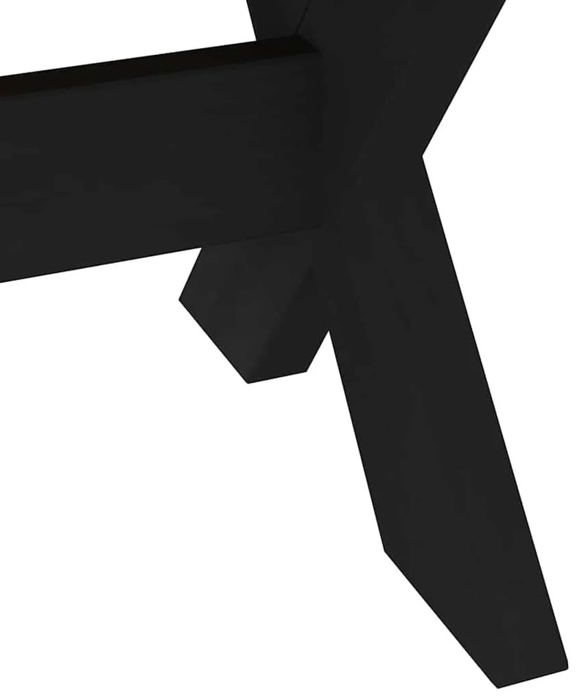dohányzóasztal NOAIN X alakú lábak 120x60x40cm tömör fa fenyőfa