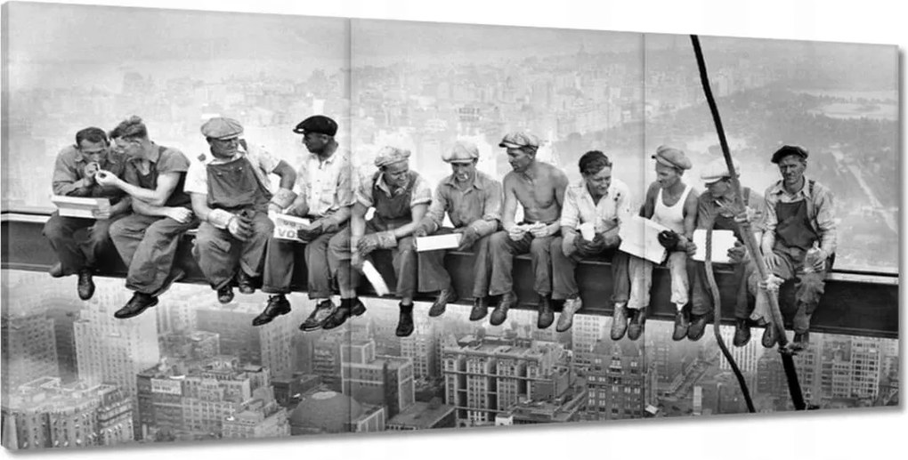 Képek 210x100 Munkások a gerendán Ebéd