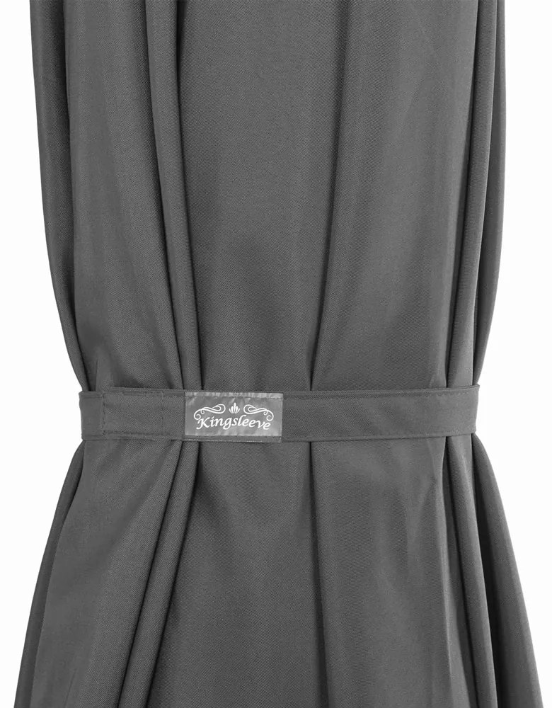 Kingsleeve® Kerti félköríves napernyő - antracit