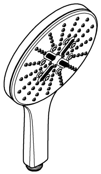 GROHE 26597000 - Kézi zuhany VITALIO SMARTACTIVE 150 mm fényes króm