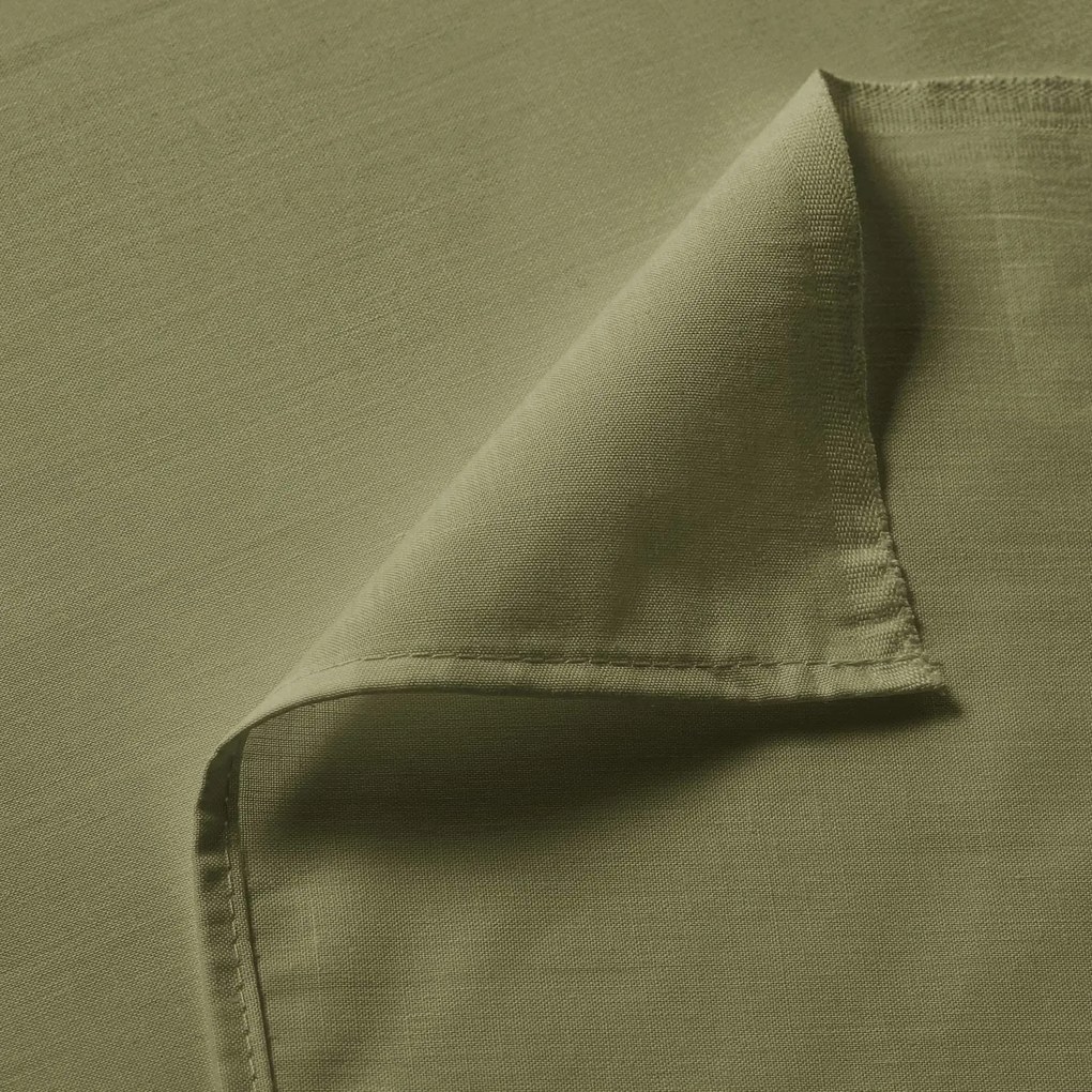 Goldea sima pamut lepedő - olivaszínű 140 x 240 cm