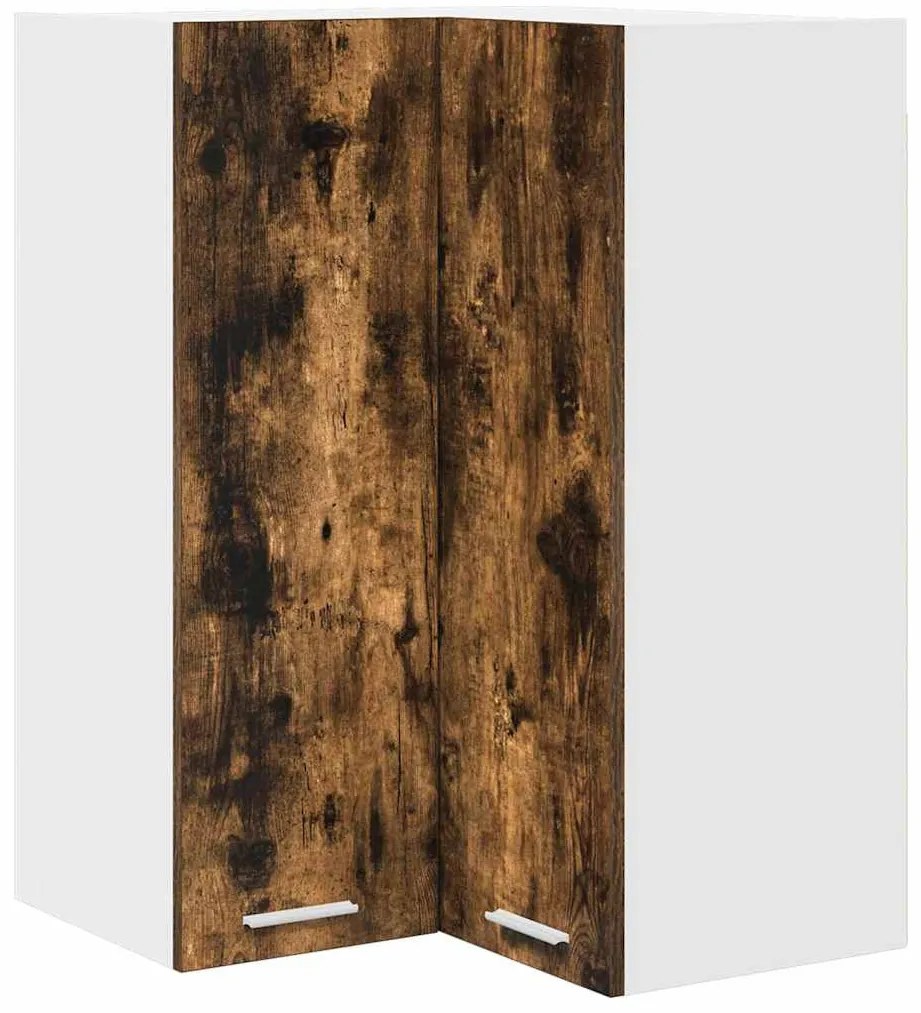 Függő szekrény Riga Füstölt tölgy és fehér 57 x 57 x 80 cm