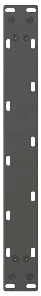 2 db antracitszürke acél dohányzóasztal láb 50x(42-43) cm