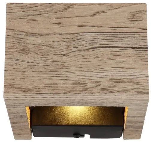 Globo 15553W1W - LED fali lámpa ALINA LED/8W/230V barna