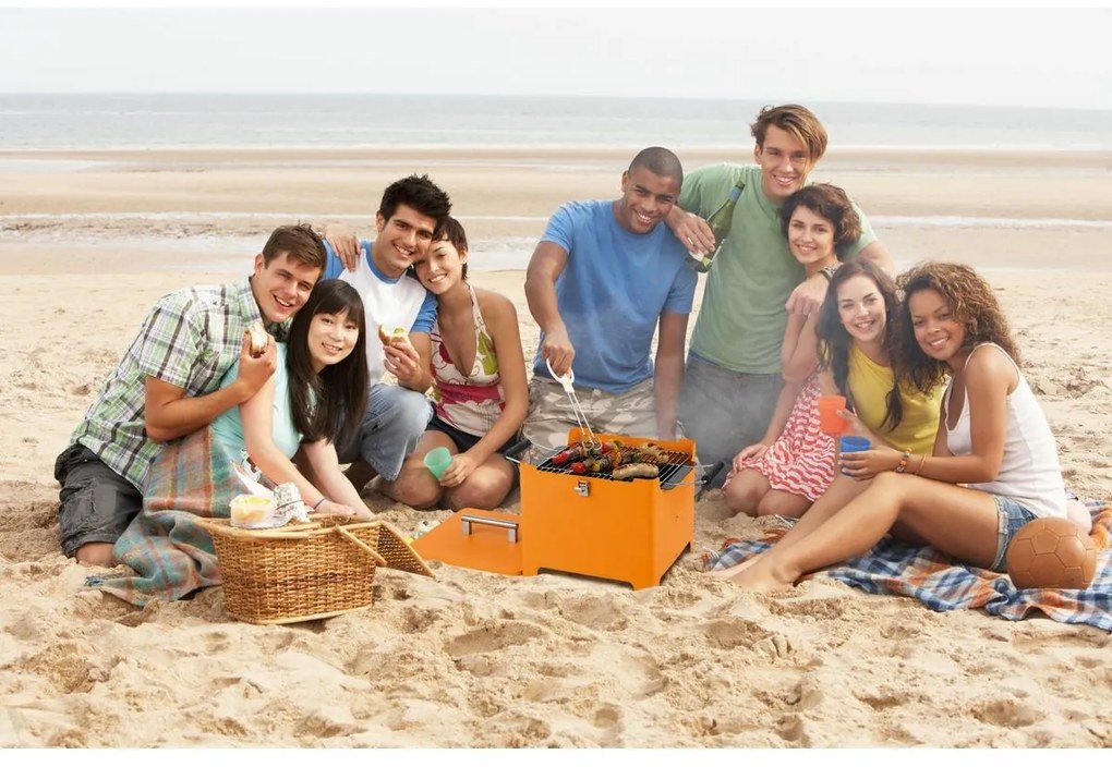 Tepro 1144 Chill&Grill Cube grill,narancssárga, 54 x 3 6 x 35 cm