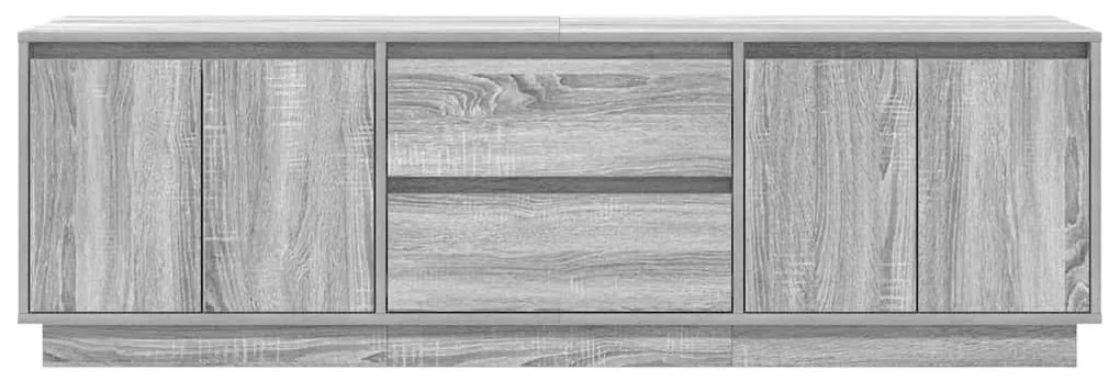 szürke sonoma színű TV-szekrény LED-lámpákkal 160,5x41x50 cm