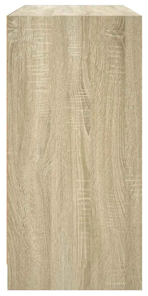 sonoma tölgy színű szerelt fa tálalóasztal 102x37x75,5 cm