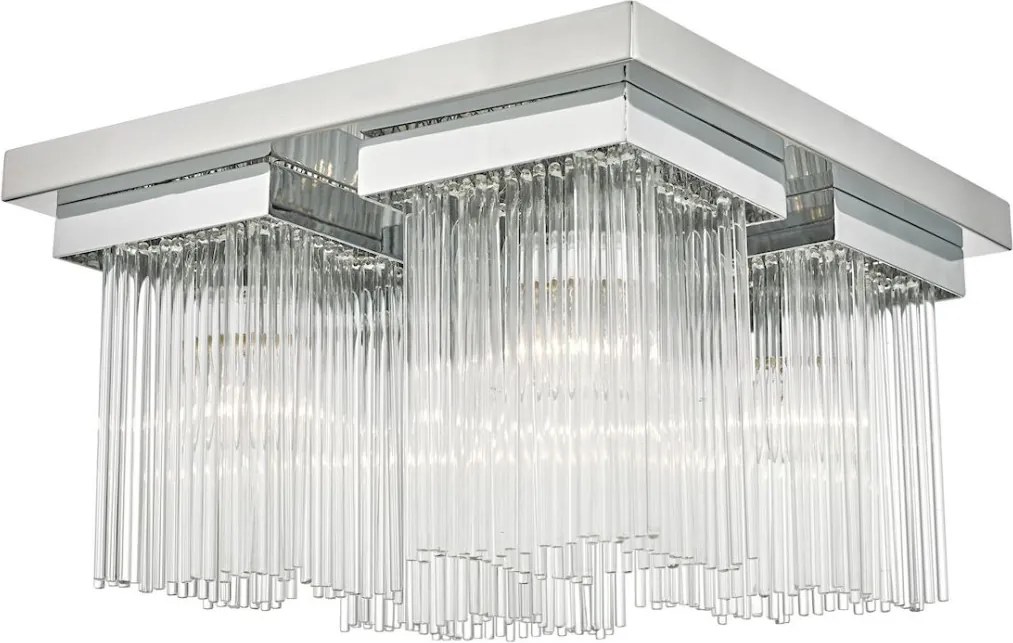 DAR LIGHTING ODE5250 ODETTE Glamour Mennyezeti Lámpa Csiszolt Króm E14 IP20