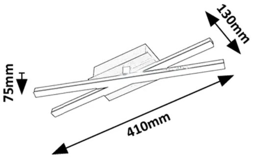 Rabalux 71396 - LED mennyezeti lámpatest DEMIR LED/16W/230V 4000K