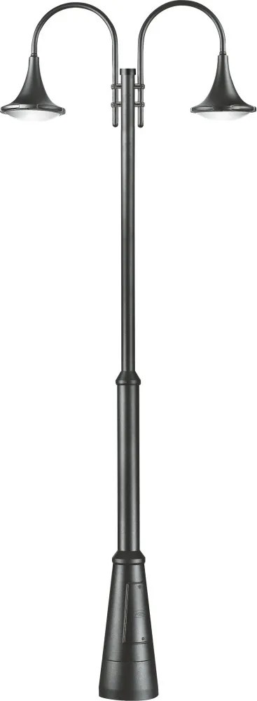 NOVOLUX 672E-L0234B-04 PANA Kandeláber Antracit, Fehér LED IP65