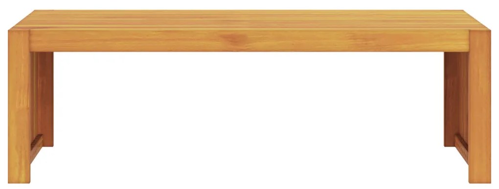Kerti Kávéasztal 110x55x35 cm Tömör Fa Akác