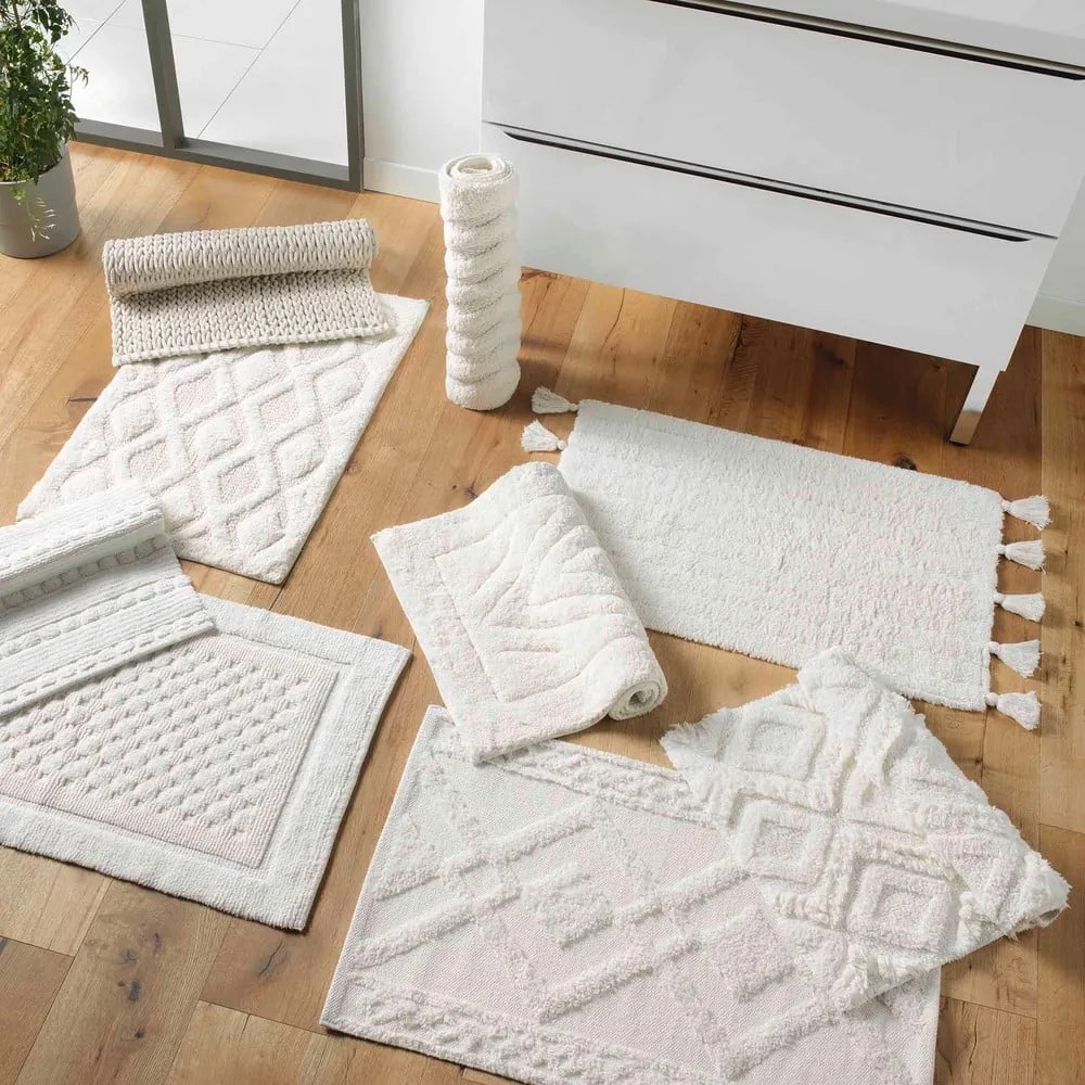 Fehér fürdőszobai kilépő 50x80 cm Gladis – douceur d'intérieur