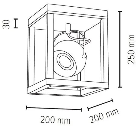 Spot-Light 5222174 - LED Mennyezeti lámpa ROY 1xGU10/5W/230V matt tölgy