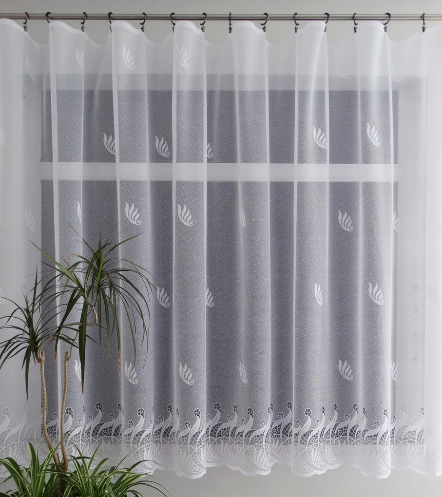 Mg Függöny 35425 Fehér 300x160cm Bt szegélyezett lengyel