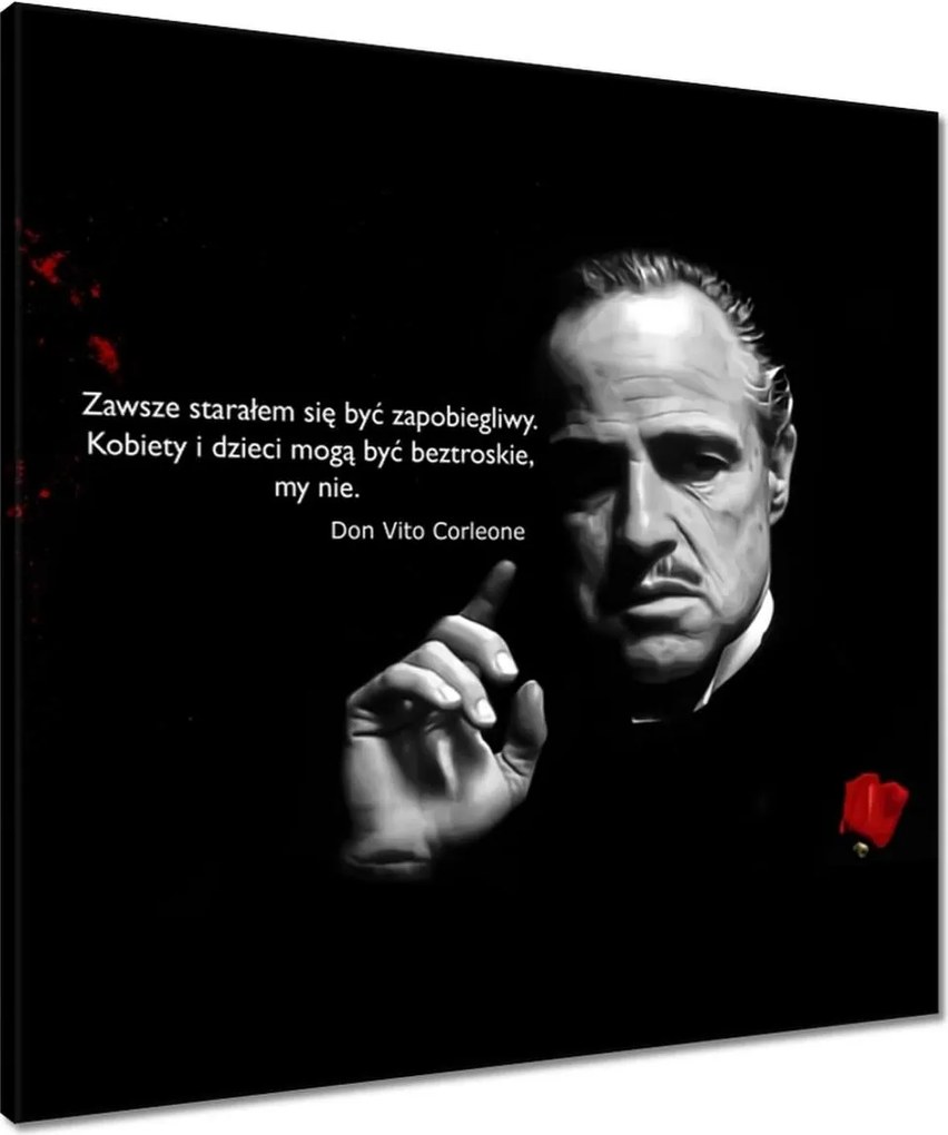 Vászonkép 60x60 Godfather Don Idézetek