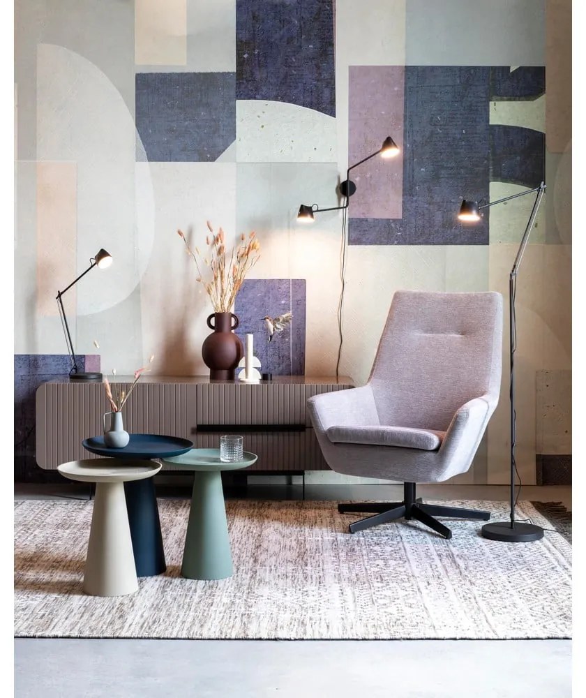 Fém kerek tárolóasztal ø 34,5 cm Ringar – White Label