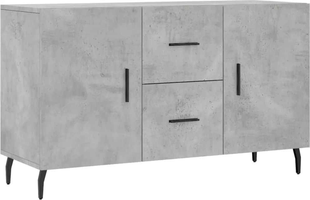 vidaXL betonszürke szerelt fa tálalószekrény 100 x 36 x 60 cm