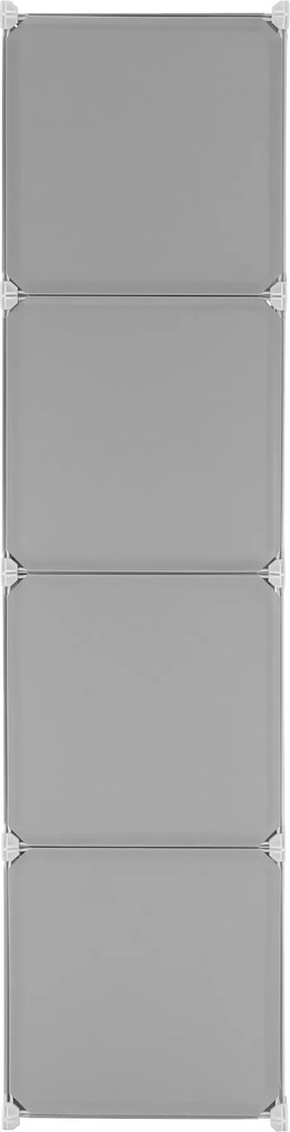 Gyerek moduláris szekrény, szürke/gyerek minta, ATREY