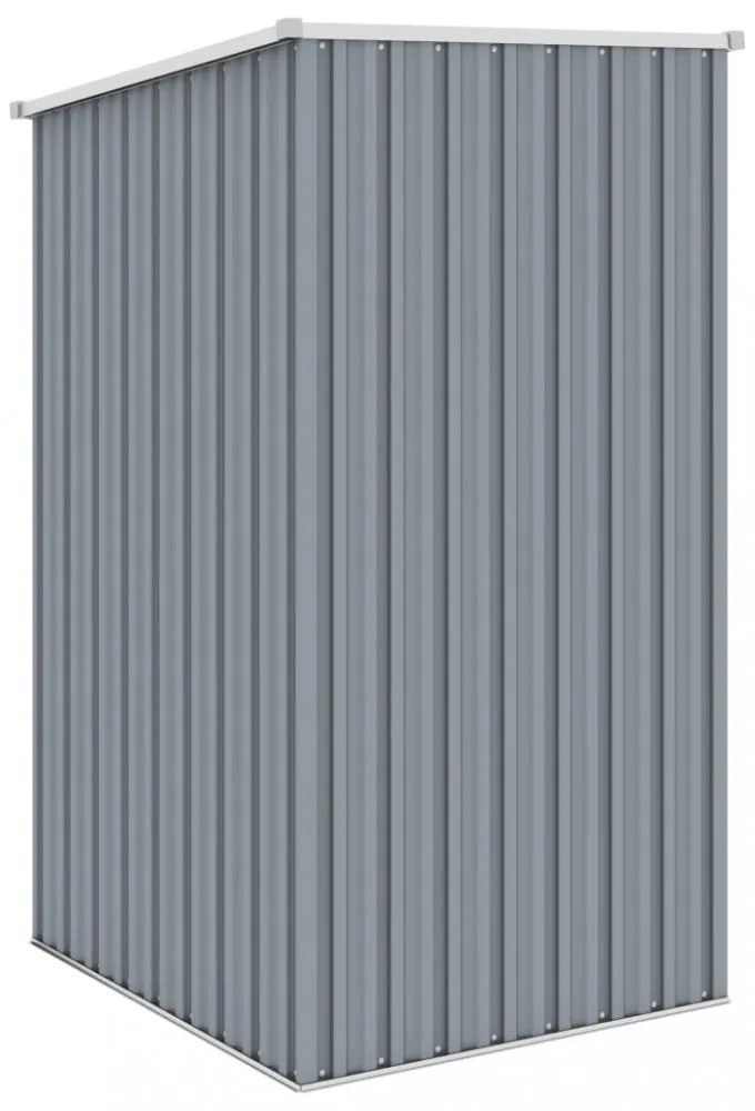 szürke horganyzott acél kerti fészer 87 x 98 x 159 cm