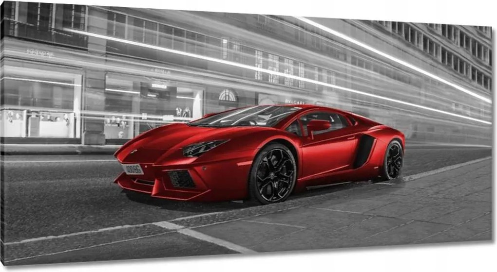 Vászonkép 115x55 Piros autó