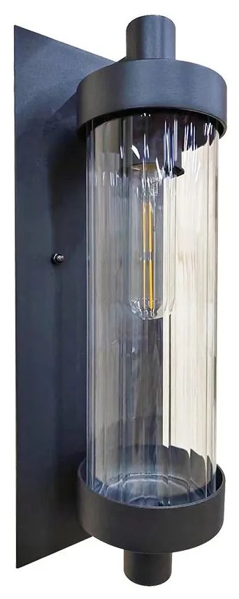 Prezent 28213A - Kültéri fali lámpa VERTICA 1xE27/35W/230V IP54 fekete