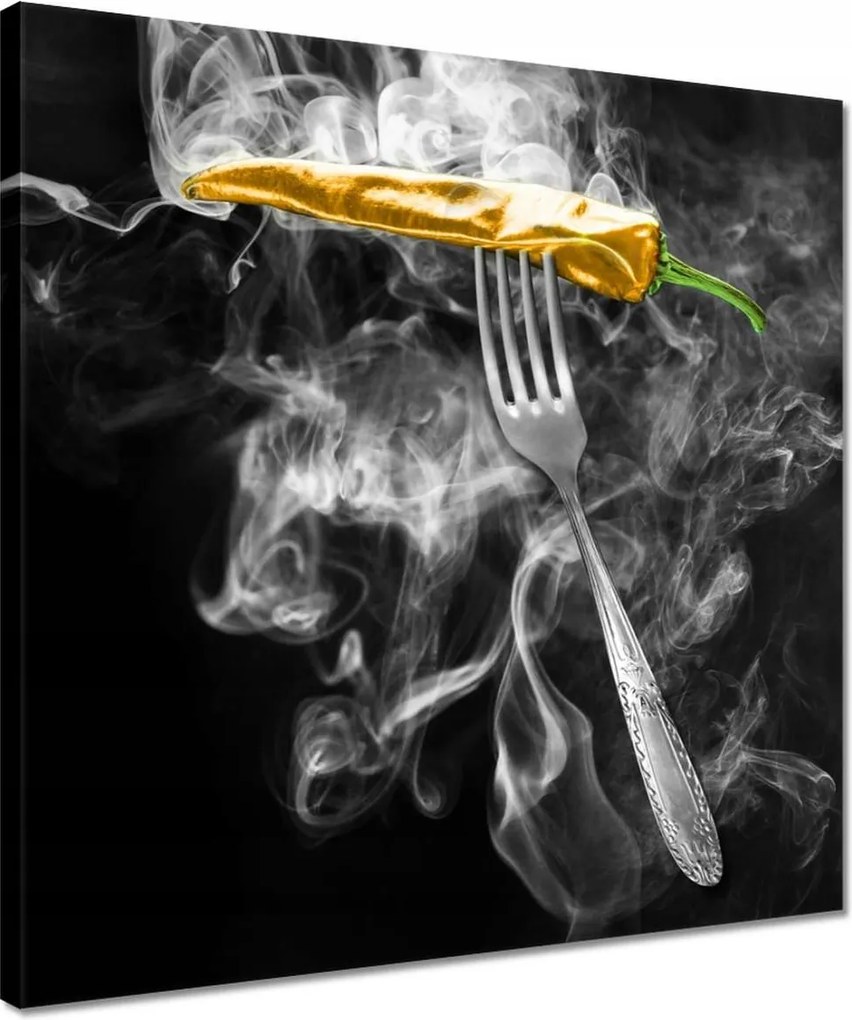 Vászonkép 40x40 Sárga élesség a konyhában