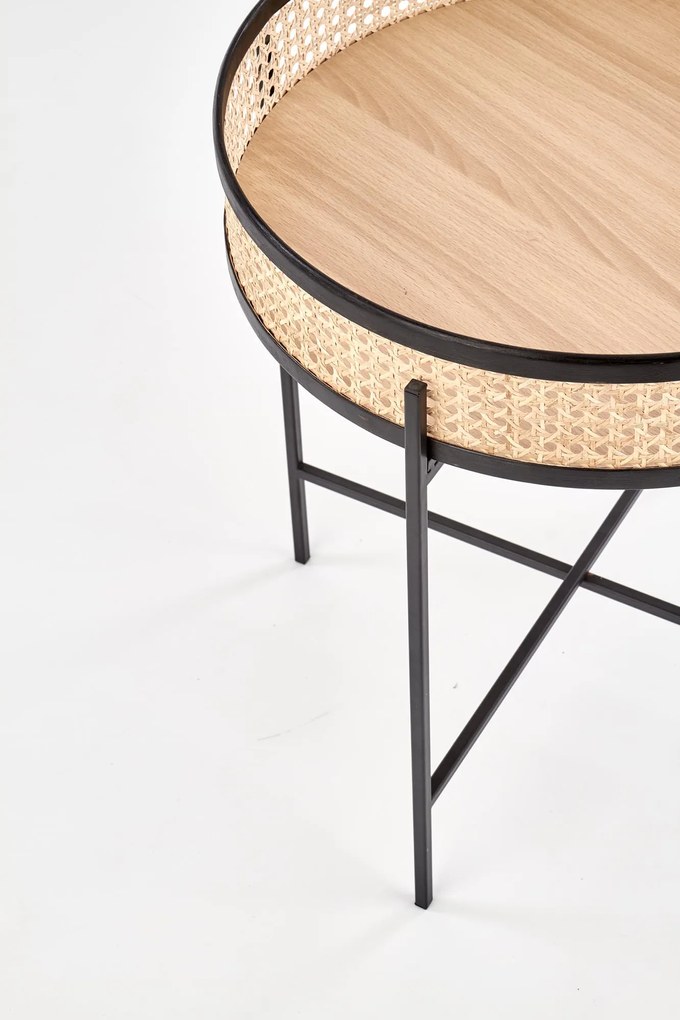 Rattan dohányzóasztal LANIPA 50x55 cm