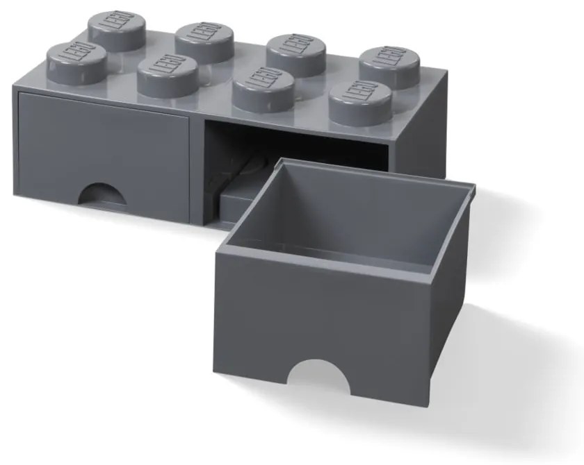 Sötétszürke tárolódoboz 2 fiókkal - LEGO®
