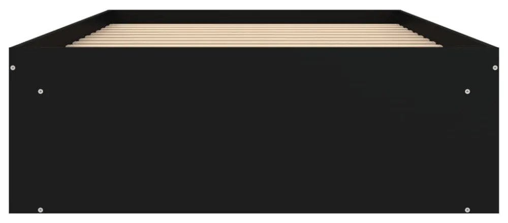 fekete ágykeret 100 x 200 cm
