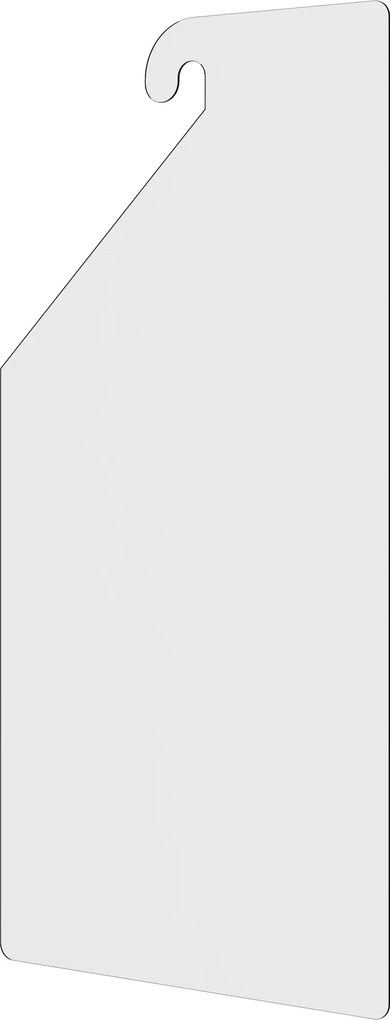 Szervező öltözőszekrényekbe, 290 x 595 x 2 mm, 1 db.