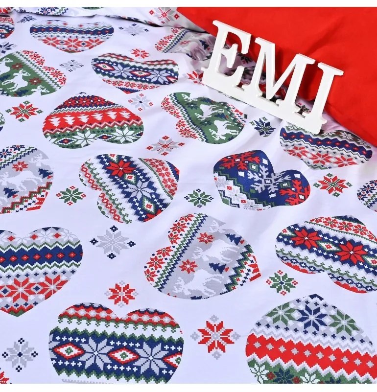 EMI Cold téli mintás ágyneműhuzat, A standard egyszemélyes ágy szett tartalma: 1x 140x200 + 1x 70x90