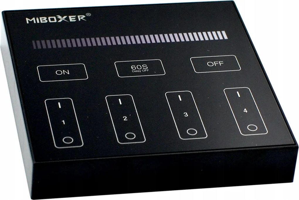 MiBoxer B1-B Távirányító Led fényerő 4 zónás 2.4GHz Érintőpanel fekete Milight