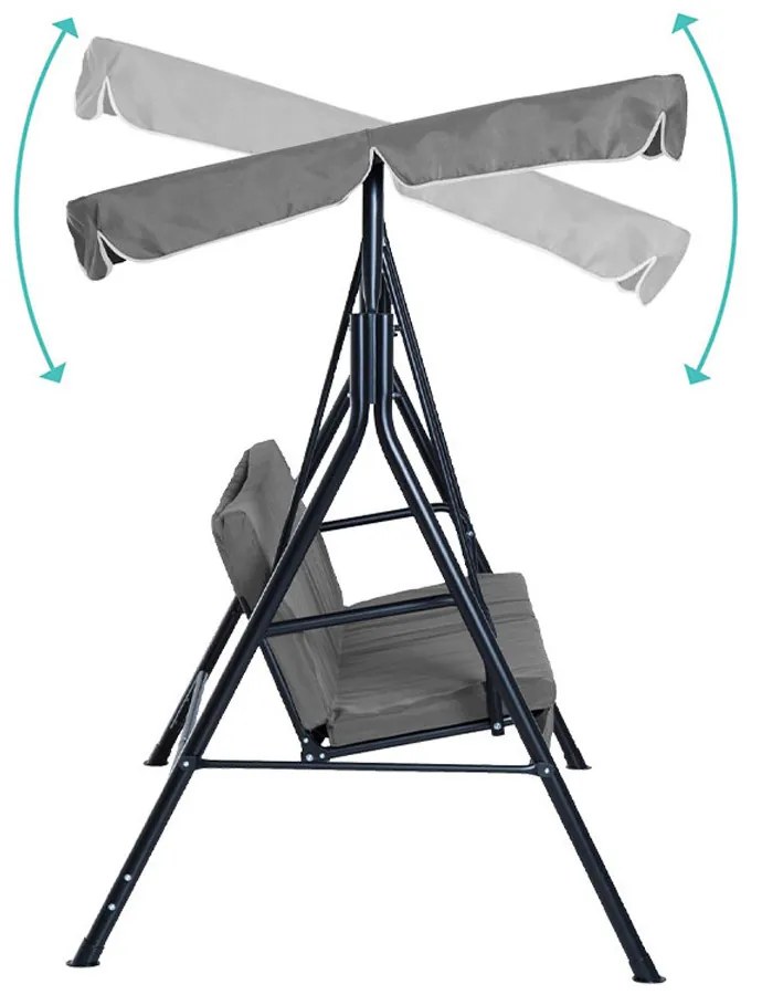 Kerti hintaágy választható színben-szürke