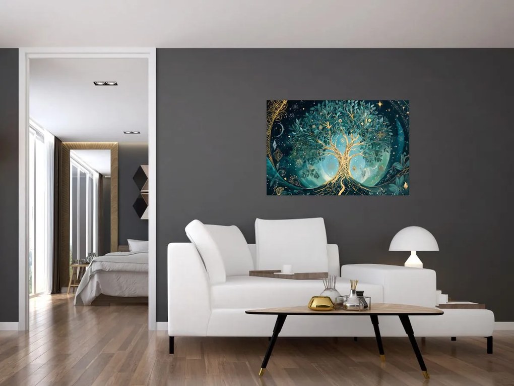 Kép – Életfa az univerzumban (90x60 cm)