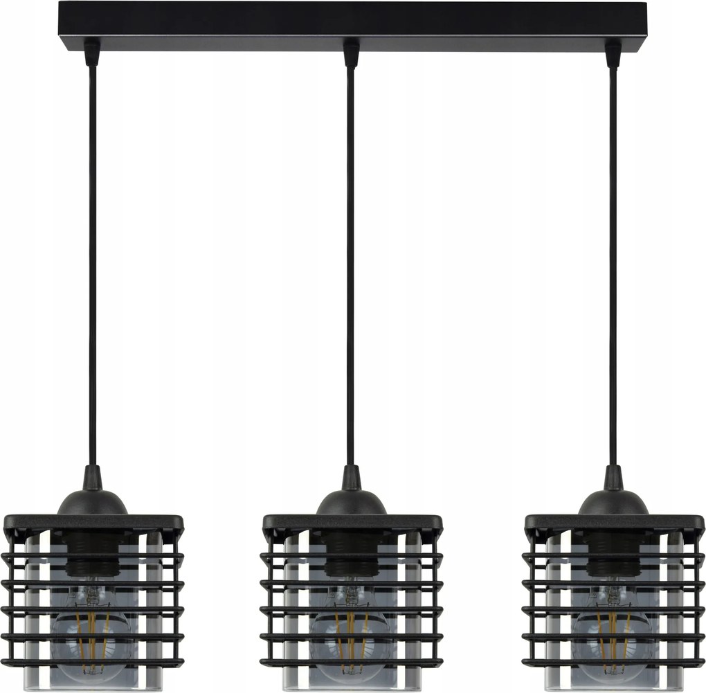 Függő lámpa Csillár Drót lámpabúra Üveg Led