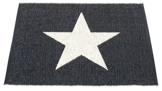 Fekete-fehér kültéri-beltéri szőnyeg 70x90 cm Viggo Black – Pappelina