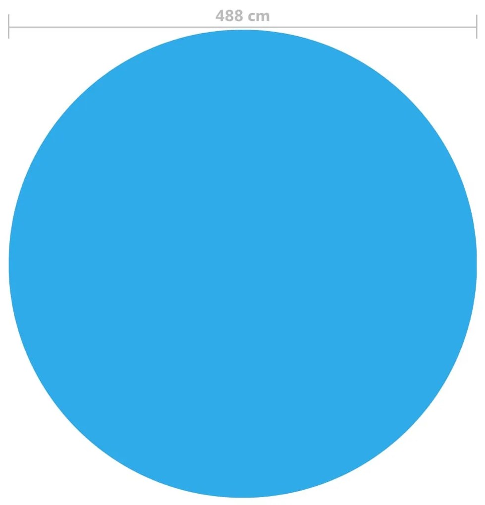 Kerek medence borító 488 cm PE kék